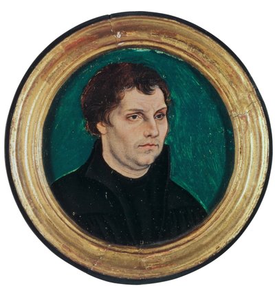 Portret Marcina Lutra, 1525 autorstwa Lucas Cranach the Elder