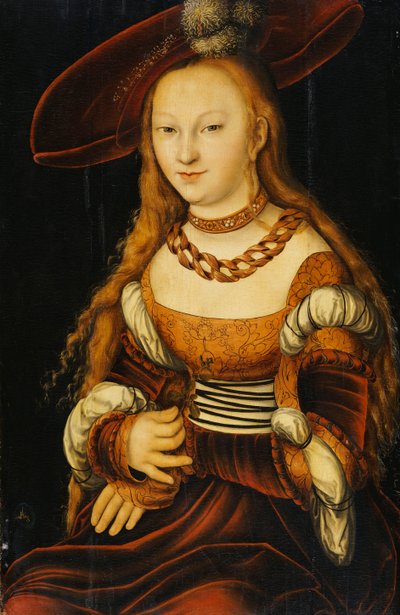 Portret młodej damy, ok. 1350 autorstwa Lucas Cranach