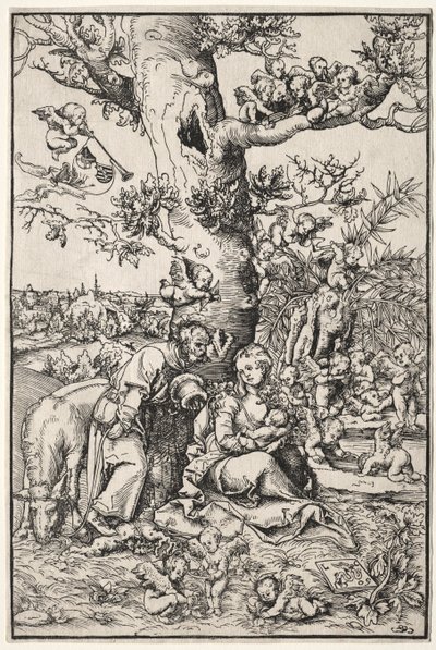 Odpocznij w locie do Egiptu autorstwa Lucas Cranach