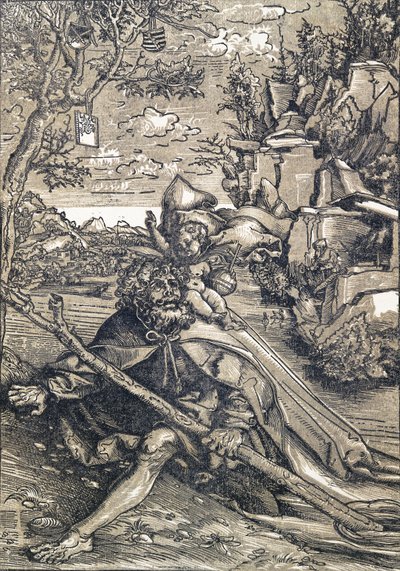 Św. Krzysztof, 1506-9 autorstwa Lucas Cranach