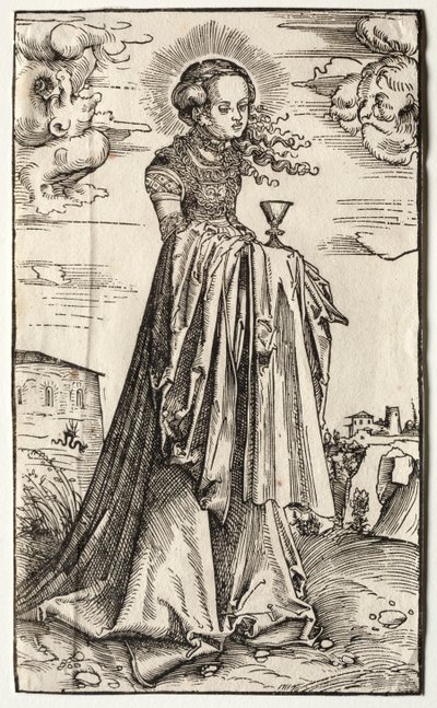 św. Barbary autorstwa Lucas Cranach