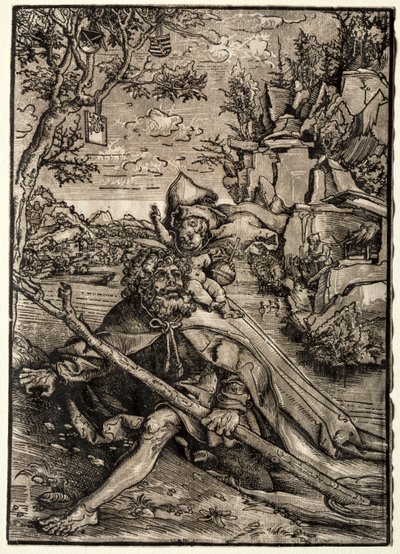 Św. Krzysztof autorstwa Lucas Cranach
