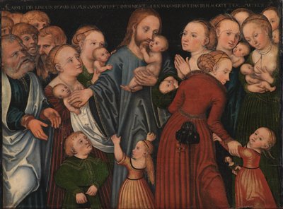Chrystus błogosławi dzieci autorstwa Lucas Cranach d.Æ.