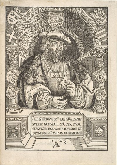 Król Danii Chrystian II autorstwa Lucas Cranach d.Æ.