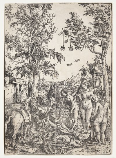 Wyrok Paryża autorstwa Lucas Cranach d.Æ.