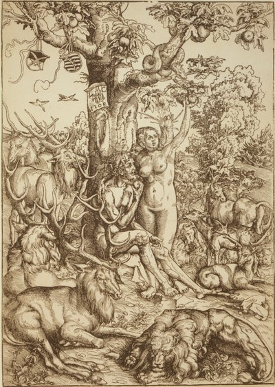 Adam i Ewa w raju autorstwa Lucas Cranach the Elder