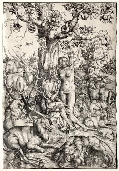 Adam i Ewa w raju, 1509. autorstwa Lucas Cranach the Elder