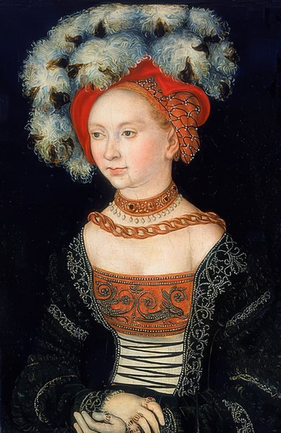 Portret damy. Około 1530 autorstwa Lucas Cranach the Elder