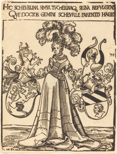 Ekslibris Scheurla i Tucher autorstwa Lucas Cranach the Elder
