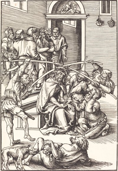 Chrystus ukoronowany cierniem autorstwa Lucas Cranach the Elder