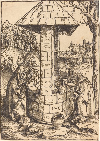 Chrystus i Niewiasta Samarii autorstwa Lucas Cranach the Elder