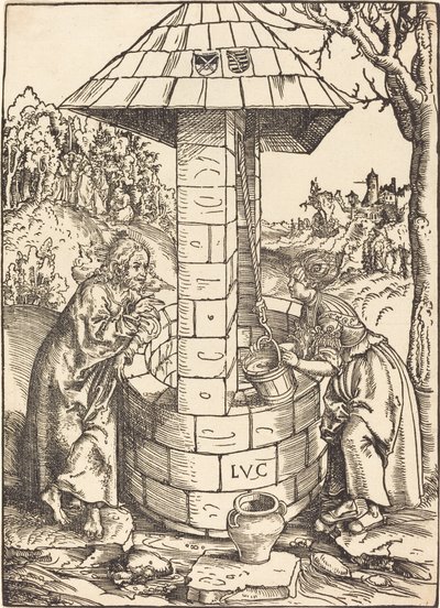 Chrystus i Niewiasta Samarii autorstwa Lucas Cranach the Elder