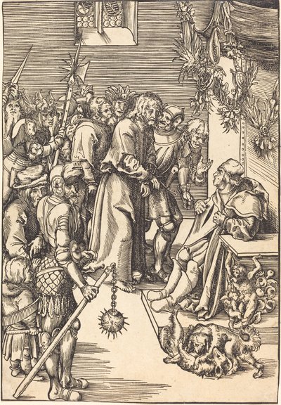 Chrystus przed Kajfaszem autorstwa Lucas Cranach the Elder