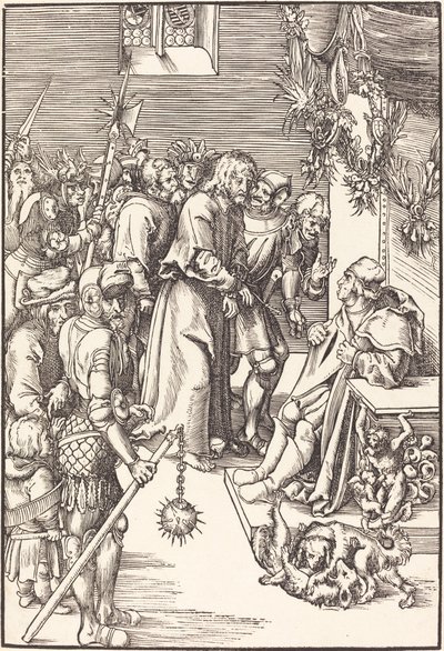 Chrystus przed Kajfaszem autorstwa Lucas Cranach the Elder
