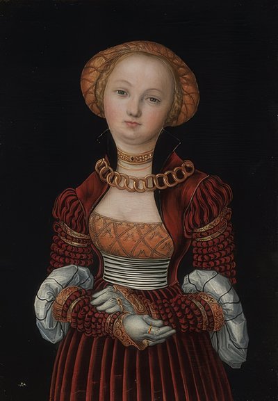 Portret kobiety. Około 1525 autorstwa Lucas Cranach the Elder