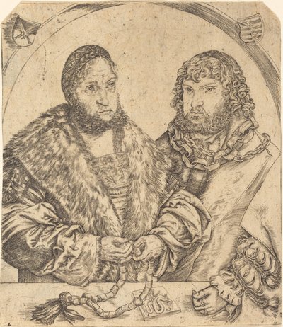 Fryderyk Mądry i Jan Konstanty Saksonii autorstwa Lucas Cranach the Elder