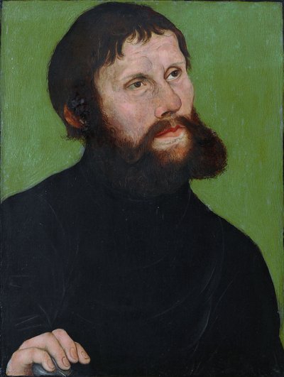 Niemiecki: Portret Marcina Lutra jako Junkera Jörga Marcin Luter jako "Junker Jörg autorstwa Lucas Cranach the Elder
