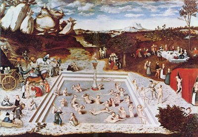Niemiecki: Der Jungbrunnen Fontanna młodości autorstwa Lucas Cranach the Elder