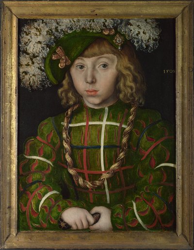 Jan Fryderyk I, elektor saski 1503-1554, 1509 autorstwa Lucas Cranach the Elder