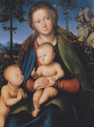 Madonna z Dzieciątkiem i San Giovannino autorstwa Lucas Cranach the Elder