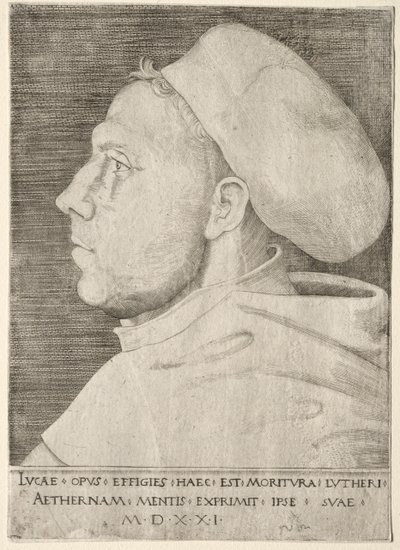 Marcin Luther. autorstwa Lucas Cranach the Elder