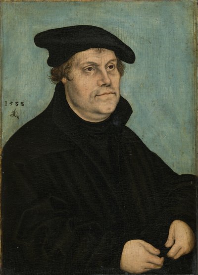 Marcin Luter 1483-1546 w wieku 50 lat, 1533 autorstwa Lucas Cranach the Elder