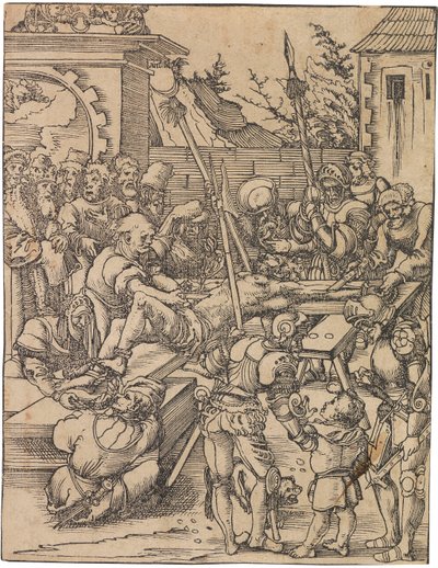 Męczeństwo św. Bartłomieja. Z cyklu Męczeństwo Dwunastu Apostołów, ok. godz. 1520. autorstwa Lucas Cranach the Elder