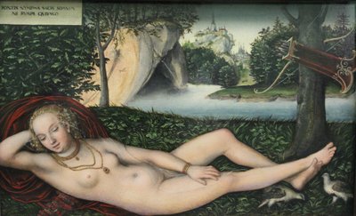 Nimfa u źródła autorstwa Lucas Cranach the Elder