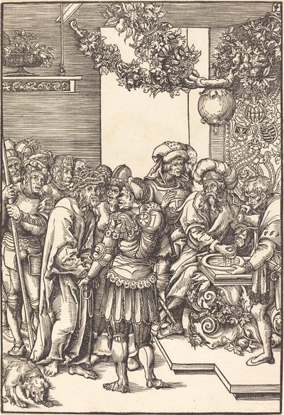 Piłat myje ręce autorstwa Lucas Cranach the Elder