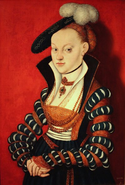 Portret Christiane von Eulenau autorstwa Lucas Cranach the Elder