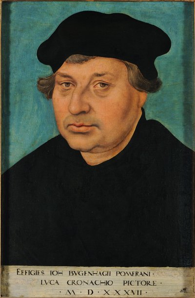 Portret Johannesa Bugenhagena autorstwa Lucas Cranach the Elder