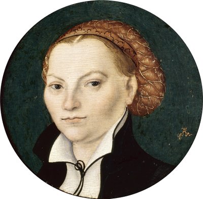 Portret Katarzyny von Bora autorstwa Lucas Cranach the Elder
