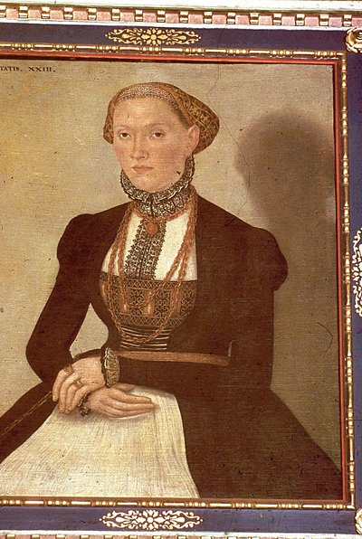 Portret Margarethe Luther autorstwa Lucas Cranach the Elder