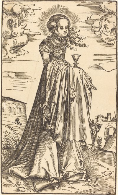 Św. Barbara autorstwa Lucas Cranach the Elder