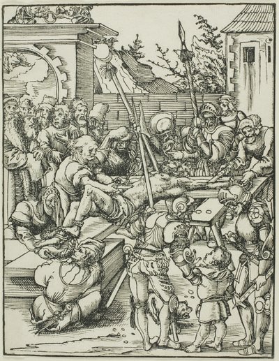Święty Bartłomiej, z Męczeństwa Apostołów autorstwa Lucas Cranach the Elder