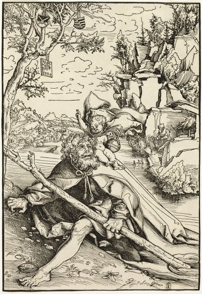 Święty Krzysztof autorstwa Lucas Cranach the Elder