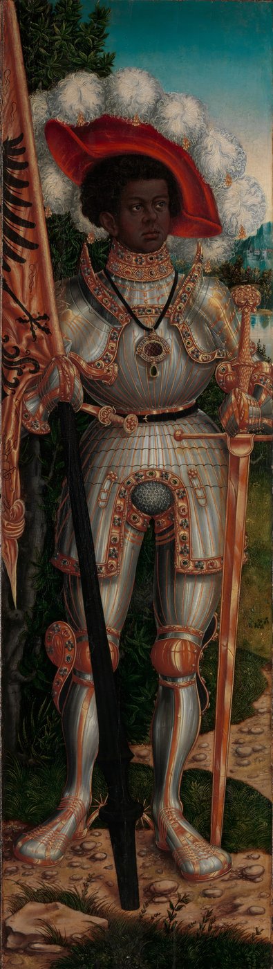 Św. Maurycy, ca. 1520-25. autorstwa Lucas Cranach the Elder