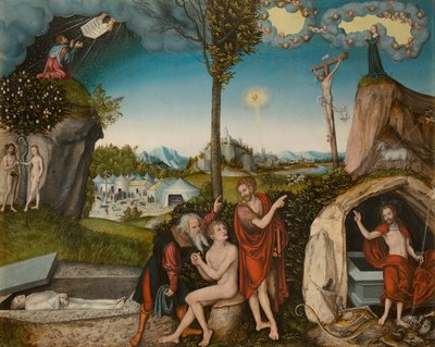 Upadek człowieka i odkupienie autorstwa Lucas Cranach the Elder