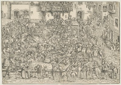 Pierwszy turniej autorstwa Lucas Cranach the Elder