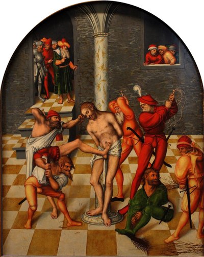 Biczowanie Chrystusa, 1538 autorstwa Lucas Cranach the Elder