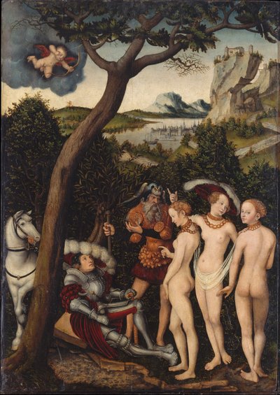 Wyrok Paryża autorstwa Lucas Cranach the Elder