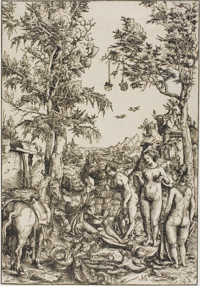 Wyrok w Paryżu autorstwa Lucas Cranach the Elder