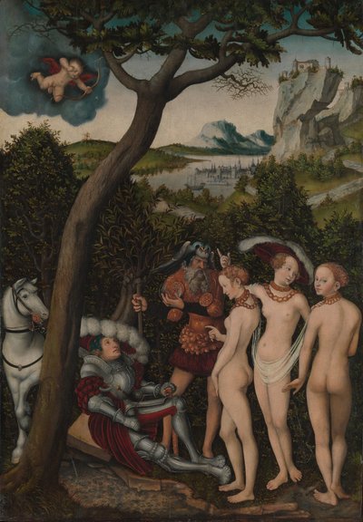 Wyrok Paryski, ca. 1528. autorstwa Lucas Cranach the Elder