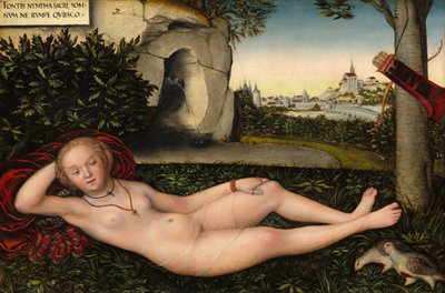 Nimfa Wiosny, po 1537 r. autorstwa Lucas Cranach the Elder