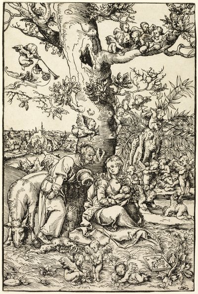 Reszta podczas lotu do Egiptu autorstwa Lucas Cranach the Elder