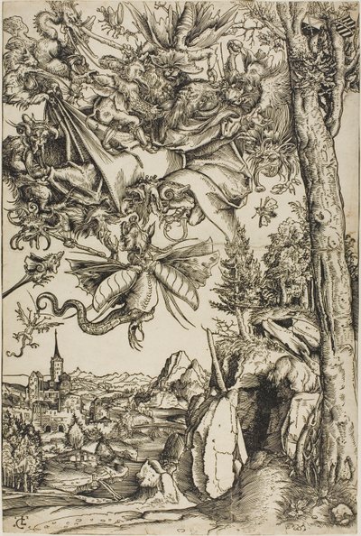 Kuszenie świętego Antoniego autorstwa Lucas Cranach the Elder