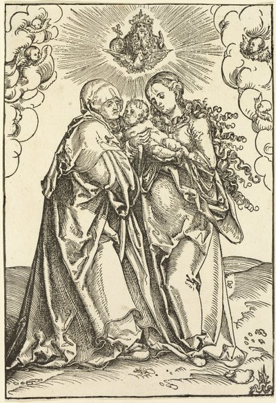 Dziewica z Dzieciątkiem i św. Anna autorstwa Lucas Cranach the Elder