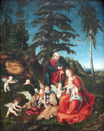 Reszta w locie do Egiptu autorstwa Lucas Cranach the Elder