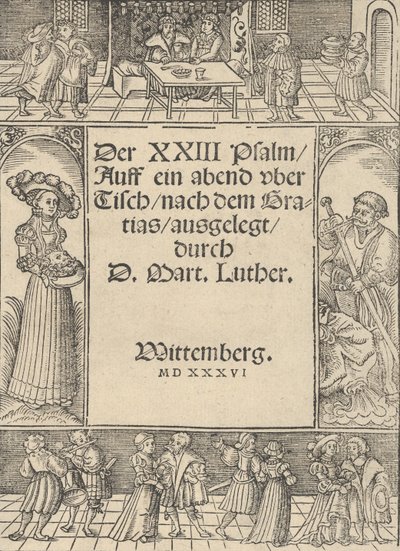 Ramka tytułowa z Dziejami Salome i św. Jana Chrzciciela. autorstwa Lucas Cranach the Elder