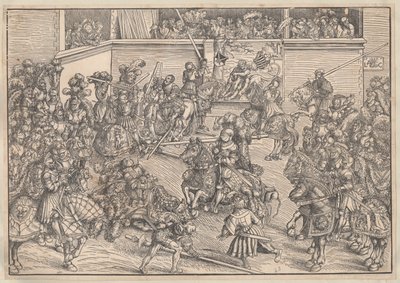 Turniej, 1509 autorstwa Lucas Cranach the Elder